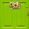 Edge Collections - 8" x 12" - Multicolor - Sunflowers Door Hanging Aluminum Print - 1 Piece